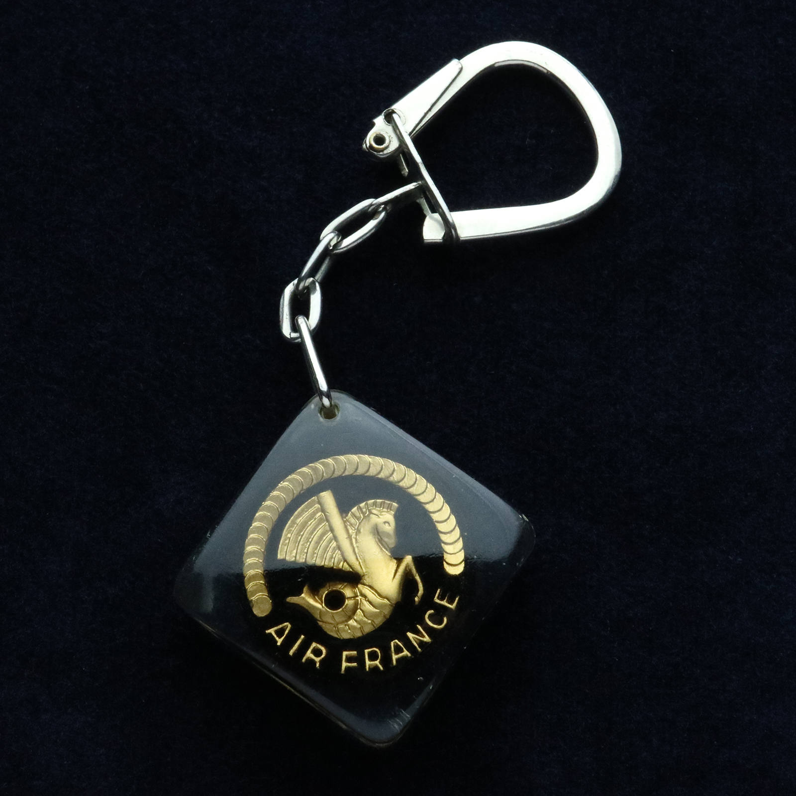Air France エールフランス 海馬ロゴ ブルボンキーホルダー | corne/コルネ