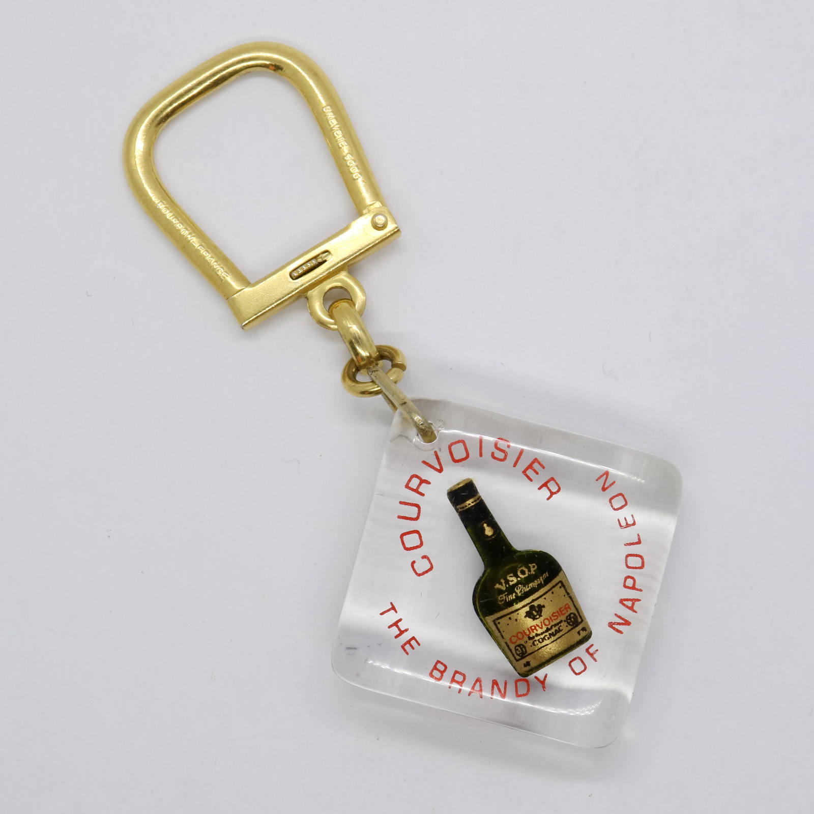 高級ブランデー「クルボアジェ（COURVOISIER）」 金属製キーホルダー COURVOISIER 