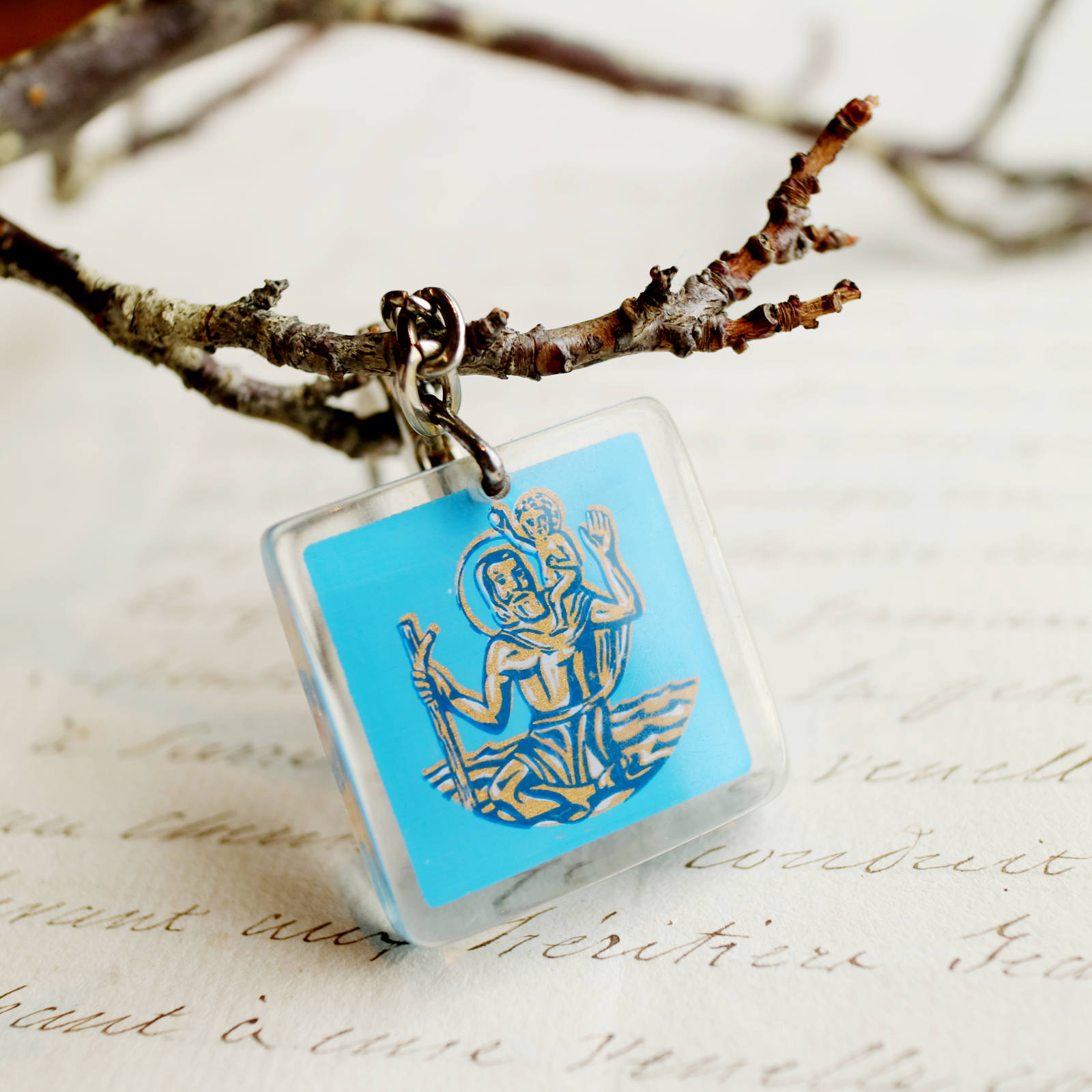 Air Inter エールアンテール サンクリストファー 交通安全お守り ブルボンキーホルダー Corne コルネ