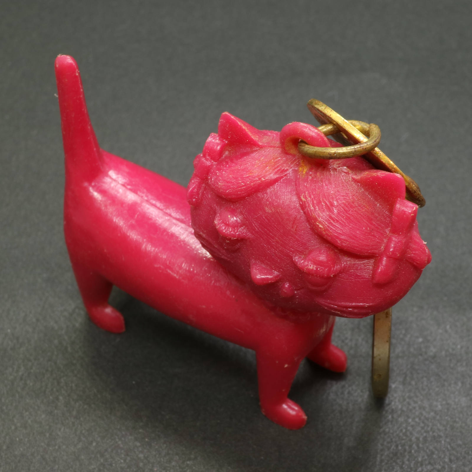 Unimel ユニメル 猫 フレンチキーホルダー/レッド | corne/コルネ