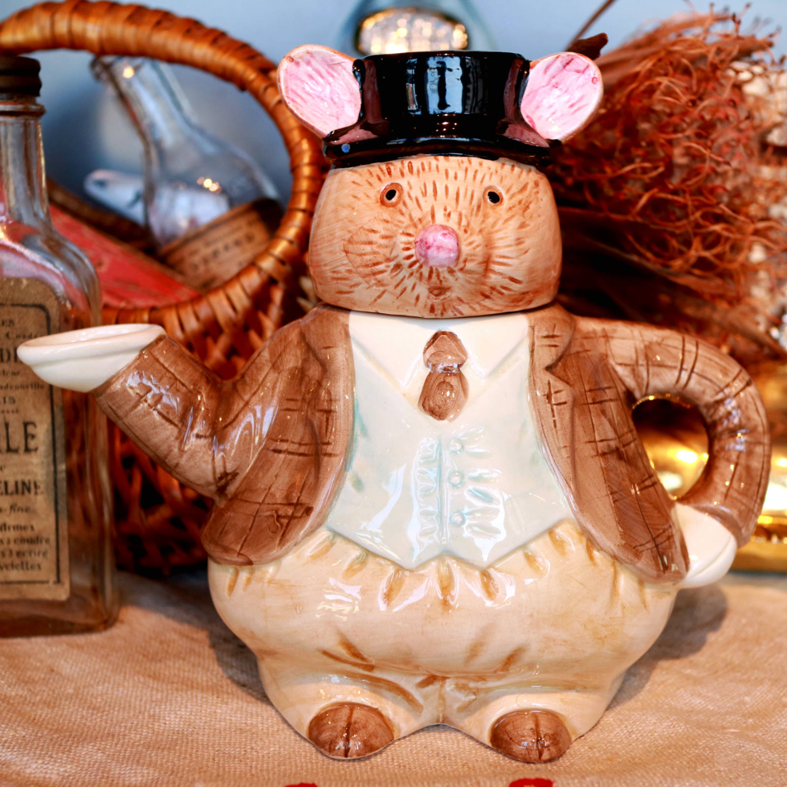 フランスヴィンテージ GEO MARTEL製 マスタードポット ジオマルテル 19世紀 マスタード ポット h10cm フランス アンティーク a