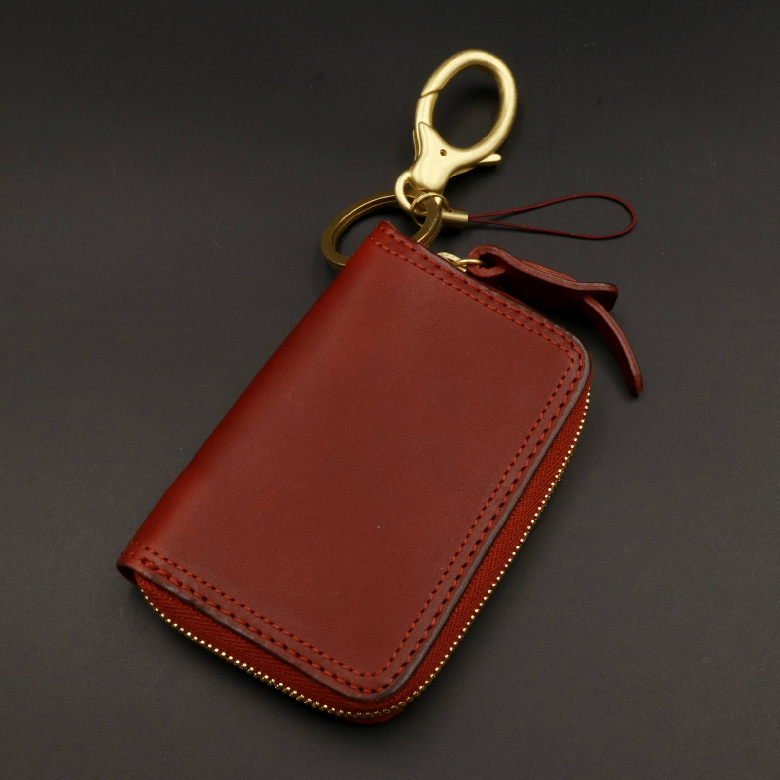 【新品同様】CORBO コルボ 4連キーケース SLATE レディッシュブラウン CORBO - 「SLATE」 キーケース/ㇾディッシュブラウン | corne/コルネ