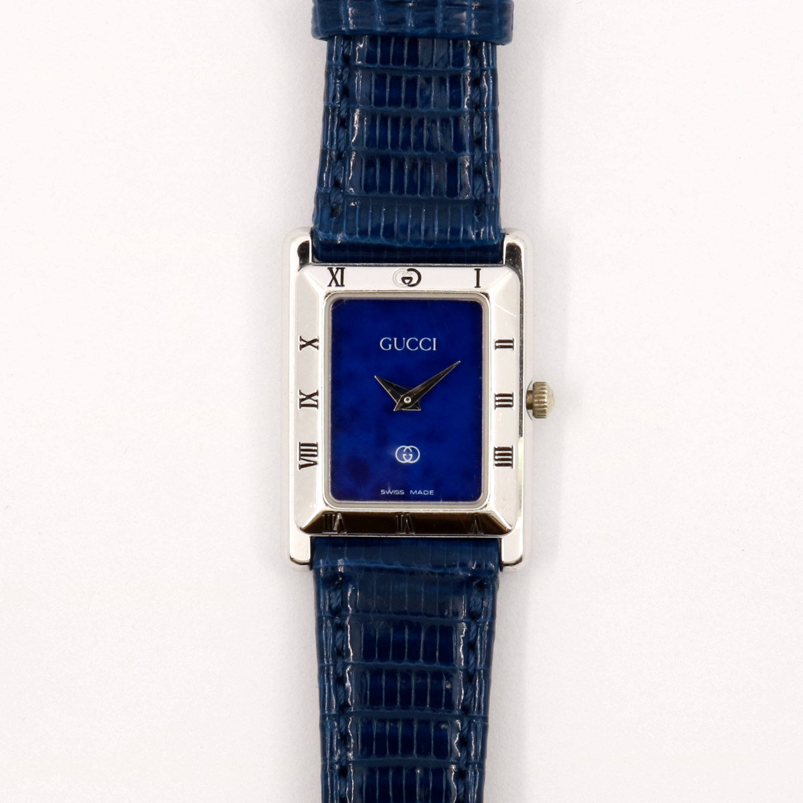 4200SL STERLING」VINTAGE WATCH BLUE DIAL with SILVER925 CASE